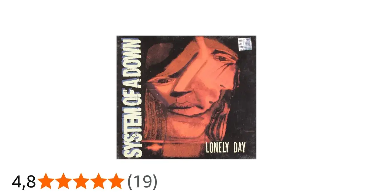 Okładka System Of A Down "Lonely Day" z abstrakcyjną twarzą.
